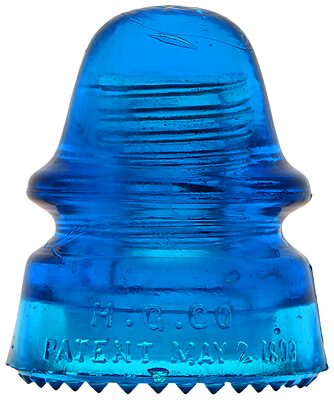 CD 162 H.G.CO., Rich Peacock Blue w/ Milk