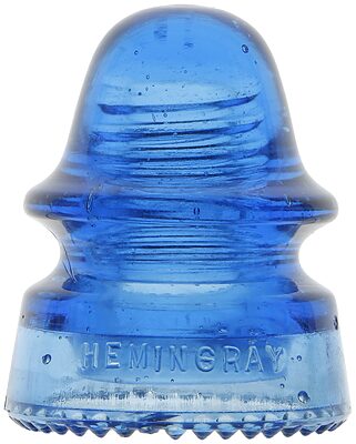 CD 162 HEMINGRAY, Light Cobalt Blue w/ Milk