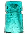 View lot 32 CD 123 E.C.& M.CO., Translucent Blue Aqua