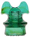 View lot 120 CD 257 HEMINGRAY, Aqua w/ Amber Swirls